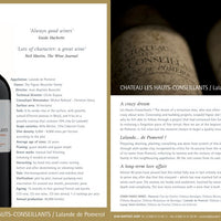 Château Les Hauts Conseillants Lalande de Pomerol 2016